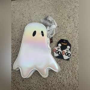 Brand new Ghost purse and earrings. From Spirit Halloween.